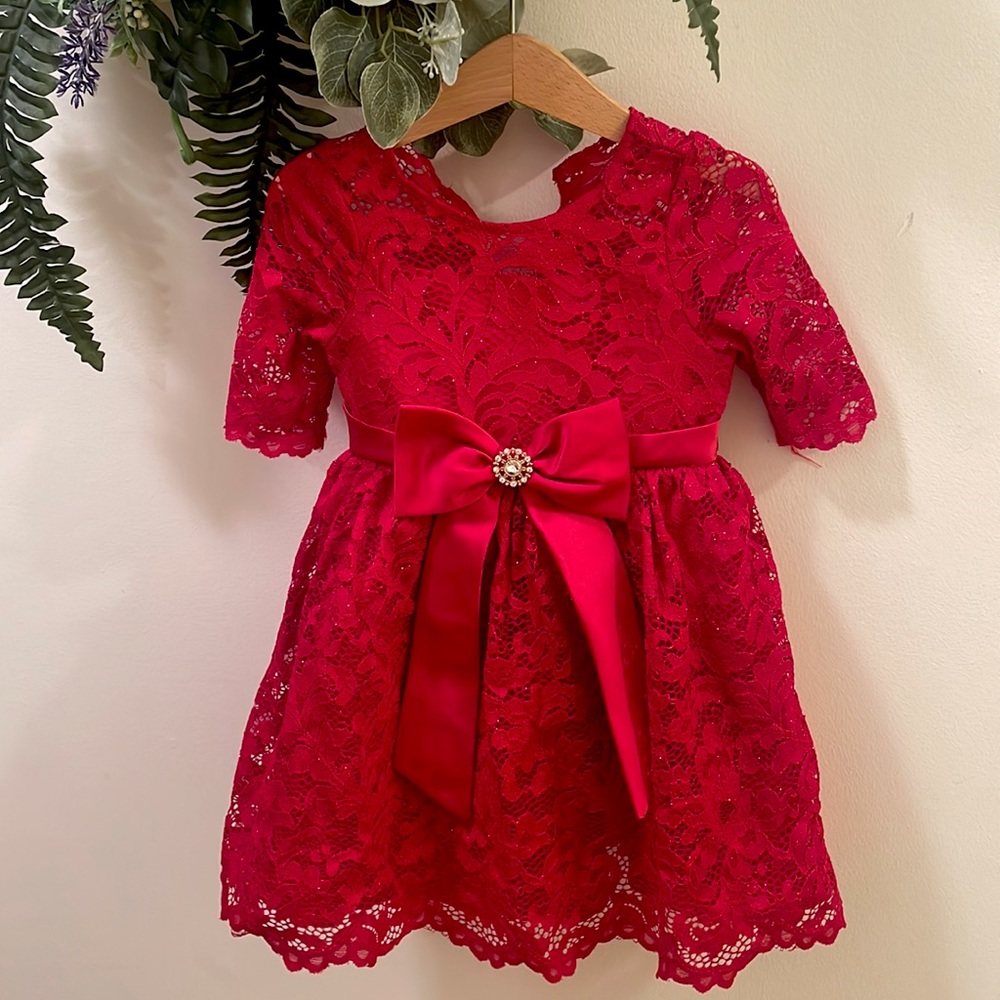 Baby Red lace dress